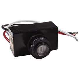 HQRP Thermal Type Light Photocell Sensor Dusk to Dawn Wire-in Switch Photoelectric Control for Outdoor Lighting, Garage Lights, Barn Light, Street Lights, etc.