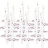 Wfmolcand 200 White Taper Candles with Drip Protectors Smokeless and