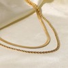 Gold Necklace Women Layered Necklace for Women Gold Plated Paperclip