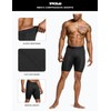 TSLA Men's Athletic Compression Shorts Pack of 4, Sports Performance