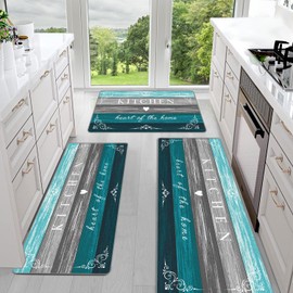 Sofort Farmhouse Kitchen Rugs Set of 3, Non Slip Washable Kitchen Mats for Floor Kitchen Runner Rug, Rugs for Kitchen Floor, Hallways, Entryway, Laundry