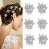 Christmas Snowflake Hair Claw Clips Accessories for Women 6PCS