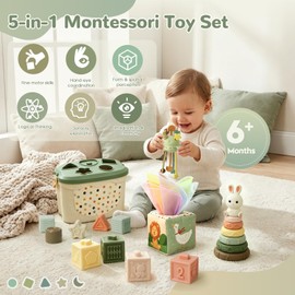 Baby Toys for 6 to 12 Months, Montessori Toys for 6-8-9-12 Month Old