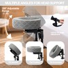 Massage Headrest for Bed with 2 Replaceable Pillow Covers &