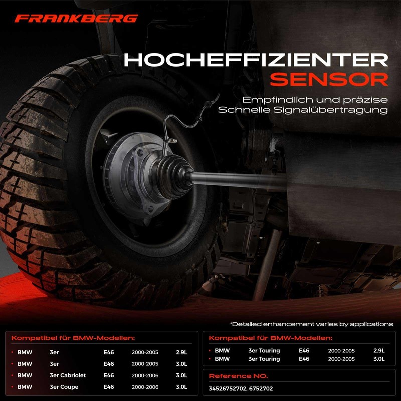 2 x ABS sensor wheel speed front for 3 /
