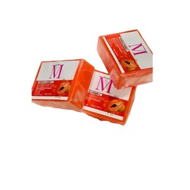 MARG Savon à la papaye & vitamineC Pour exfolier et nettoyer le corps et le visage, les taches de vieillesse et les ridules - Convient à tous les types de peau.