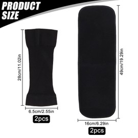 RVSWIHFA Arm Sleeves Set – 2 Silver Pressure Wristbands & 2 Black Yoga Arm Covers – Optimum Arm Shapers for Women, Designed to Redefine Your Contours