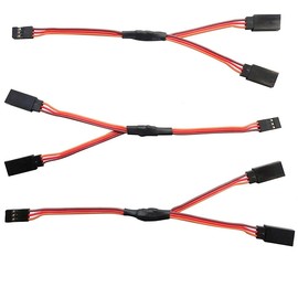 3 Pack - 6" / 150mm JR/Spektrum/Hitec Style Servo Y Harness - Apex RC Products #1031