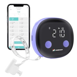 Fitdays - Cinta métrica inteligente para el cuerpo con aplicación Bluetooth Fitdays para medición de grasa corporal y muscular, visualización LED, tip