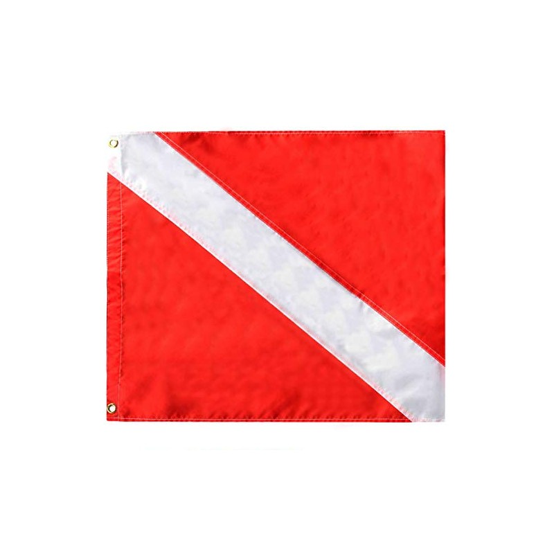 Aqua Nylon Dive Flag 20" X 24" (DF04)