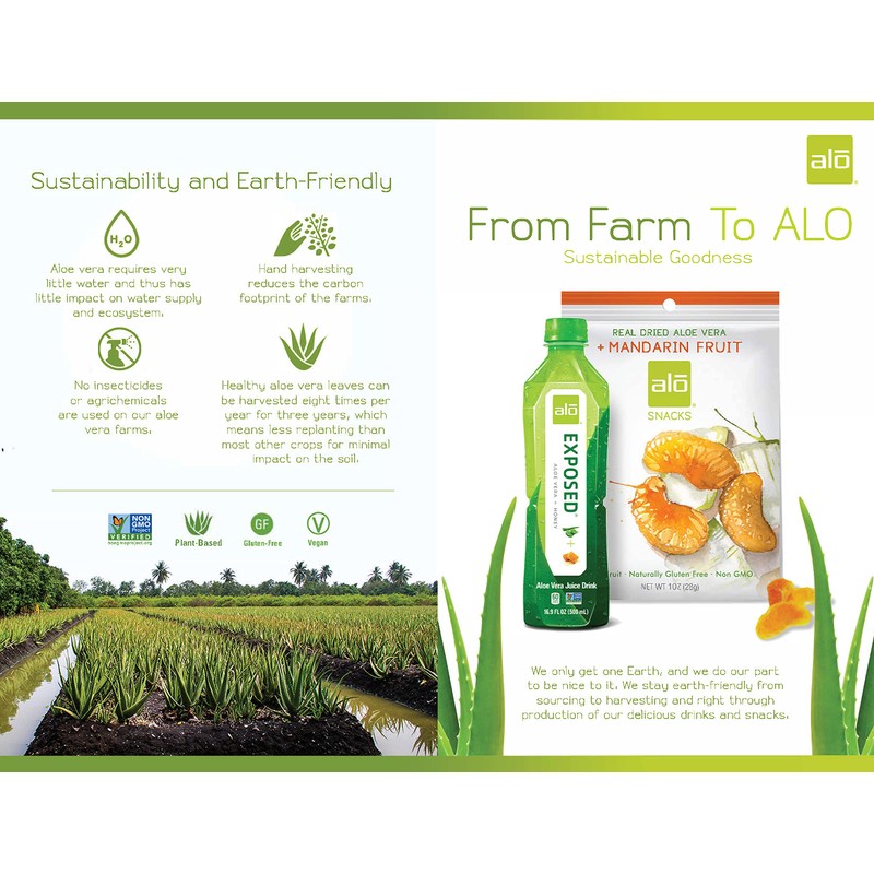 ALO Aloe Vera Juice Drink | BLUE - Aloe Vera