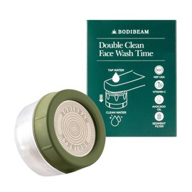 Tap Water Filter for Sink Faucet - Filtration with Vitamin C Gel, Removes Chlorine & Impurities, Bathroom Faucet Purifier for Sensitive Skin Care, Easy to Install, Made in Korea - Pure White