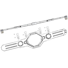 Klizdum WWE Belt Hanger Wall Mount - Wrestling Championship Belt Display Case & Holder - Heavy-Duty Wall Mounted Organizer for WWE Belts - Easy to Install