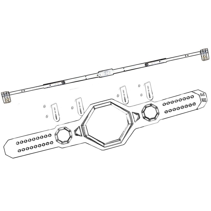 Klizdum WWE Belt Hanger Wall Mount - Wrestling Championship Belt