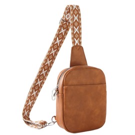 Jeyfull Crossbody Sling Bag for Women Man Anti Theft Vegan Leather Bag Anti Pickpocket Zipper Clip RFID Blocking Chest Bags…