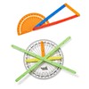 hand2mind AngLegs Starter Set with 2 Protractors, Geometry Manipulatives, Geometric