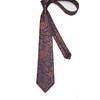 HISDERN Floral Paisley Wedding Tie Handkerchief Men's Necktie & Pocket