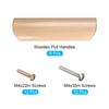 sourcing map Pack of 6 Wooden Handles 64 mm /