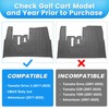 Golf Cart Floor Mat for Yamaha Floor Mat, 3/10" Thickness