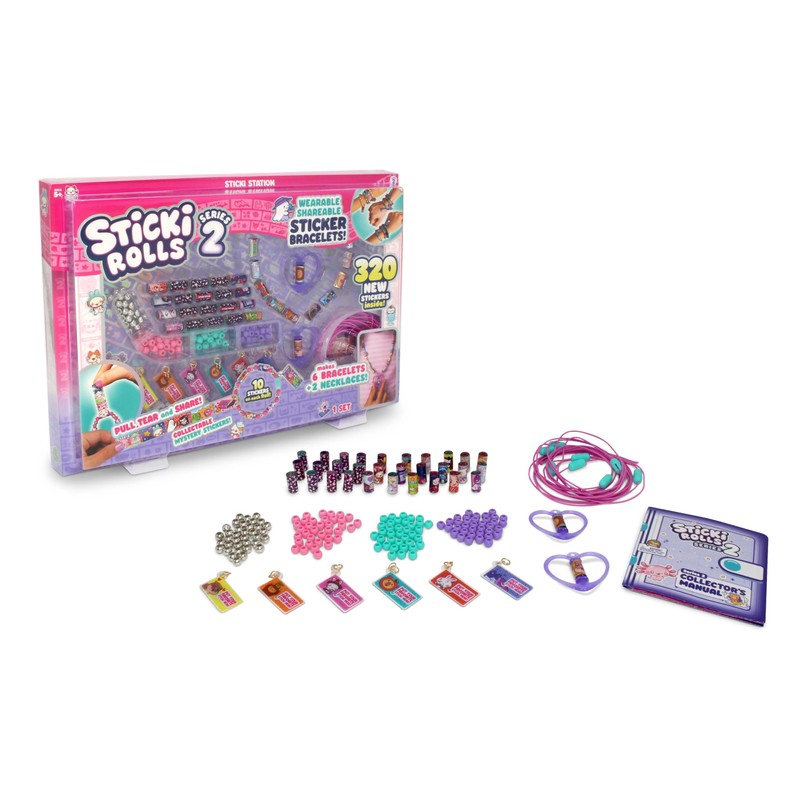 Sticki Rolls Sky Castle Sticki Station S2, adesivi indossabili condivisibili,