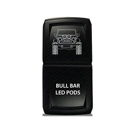 CH4X4 Rocker Switch V2 Bull Bar Led Pods Symbol - Blue Led