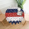 4th of July Round Tablecloths Independence Day Red Blue White