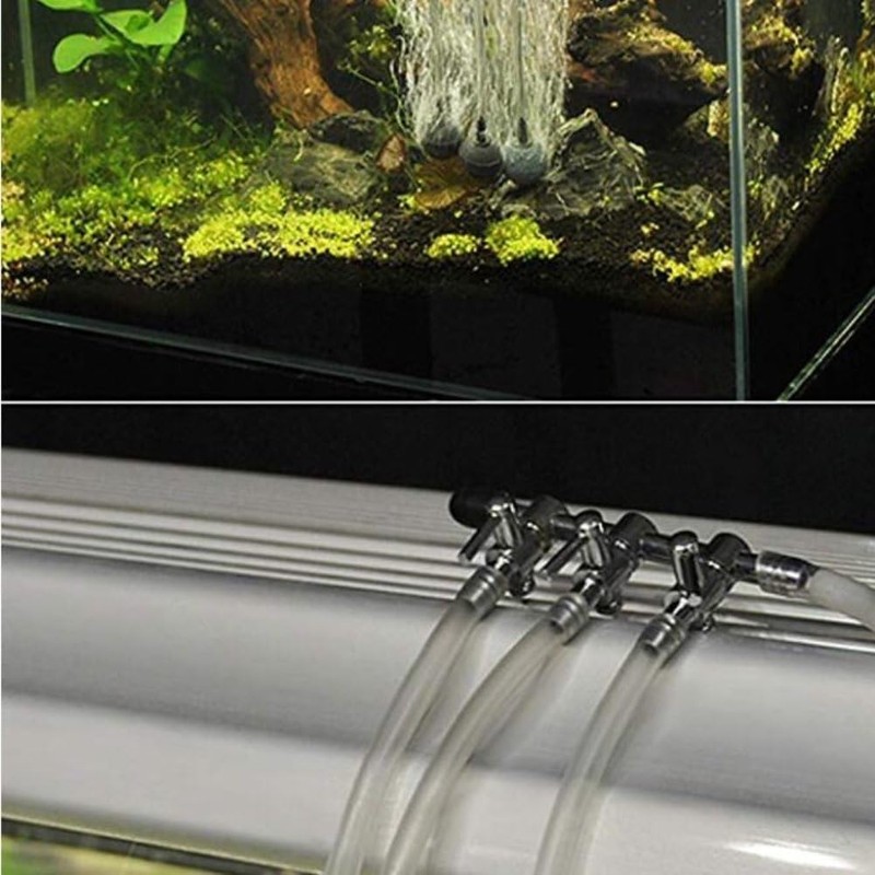 bnafes Aquarium Air Valve 3 Way Inline Manifold Air Flow