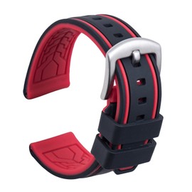 Ullchro Watch Strap Rubber 20| 22| 24| 26mm Watch Band Replacement Strap Strap Replacement Watch Band Watch Band Watch Strap for Men Rubber Band Waterproof