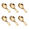 JIHUOO 6 Pieces Small Stainless Steel Salt Spoons Tea Spoons