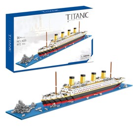 Titanic Architecture Set Micro Building Blocks Model Kit for Adults, Teens and Kids Age of 14+ 1872 Pieces