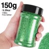 PIXGLITTER Extra Fine Black Glitter, 1/96" Craft Resin Glitter Powder