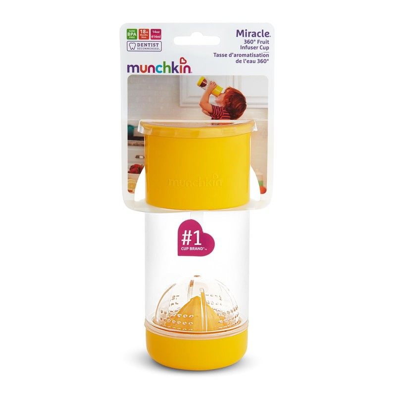 Munchkin Miracle 360 Fruit Infuser Sippy Cup, 14 oz/414 ml,