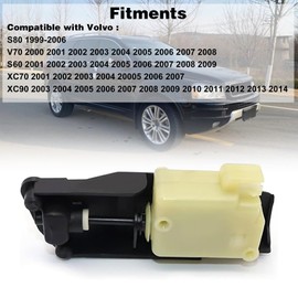 FZJDSD Fuel Filler Flap Solenoid Motor Part Fuel door lock actuator Compatible with Volvo V70 S60 S80 XC70 XC90 1999-2014 Replace 30612856 9483311 30716837