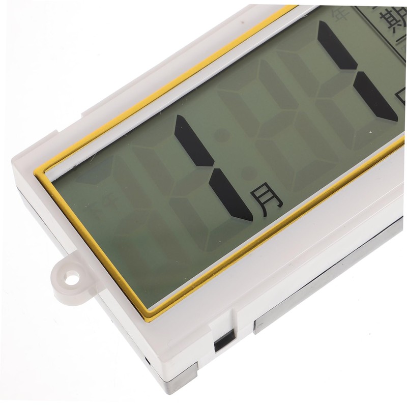 jojofuny Multifunctional Display Wall Clock with Lunar Calendar Temperature Elegant