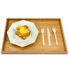 EXZACT Disposable Wooden Cutlery 150 Pieces Recyclable Party Forks and