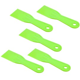 TIESOME 5 PCS Plastic Putty Knife, 2 Inch Plastic Scraper Tool Flexible Putty Knife Scraper Wall Covering Smoother Spreader for Taping Drywall Wall Painting Spackling Patching (Green)