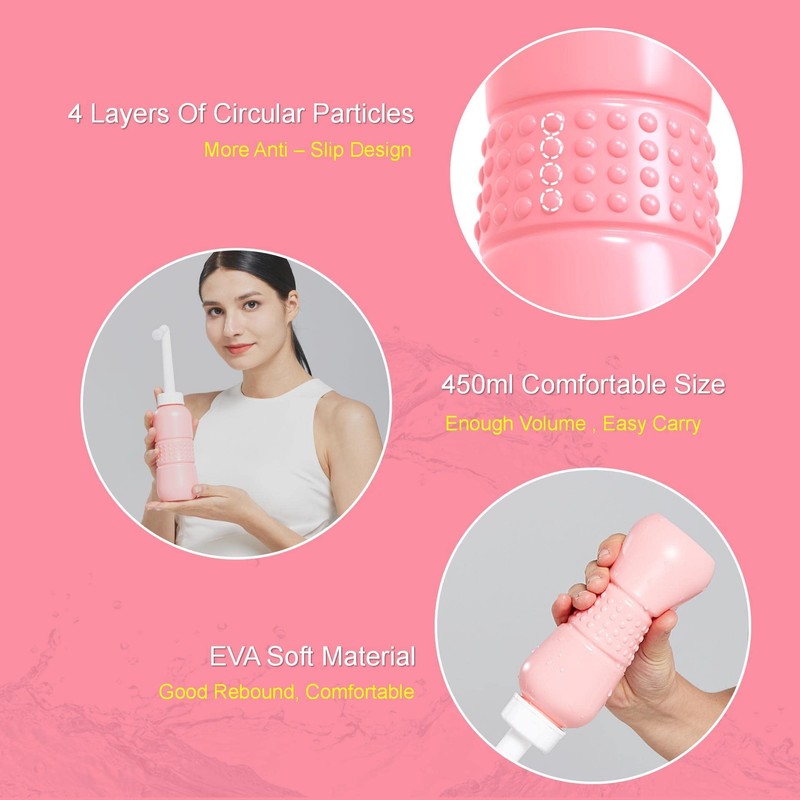 Peri Bottle for Postpartum Care Squirt Bottle 450ml Portable Travel