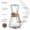Chemex Pour-Over Glass Coffeemaker - Classic Series - 3-Cup -