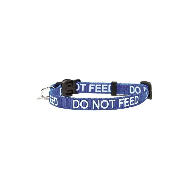 Cat Collar DO NOT Feed in Red, Pink Or Blue,
