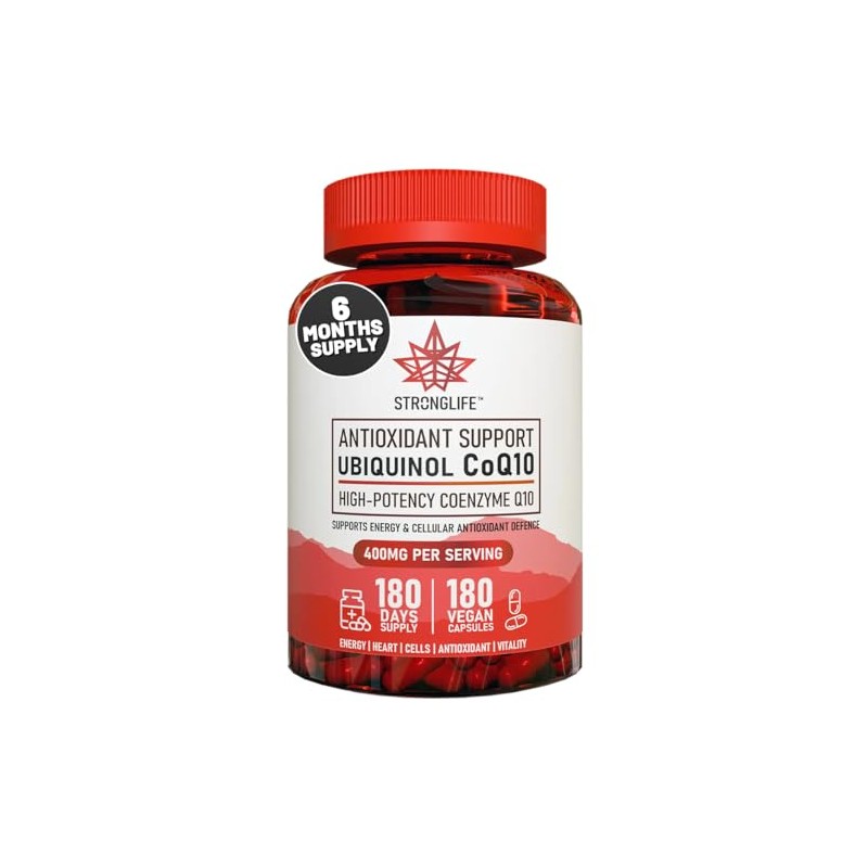 CoQ10 Ubiquinol 400mg – 180 Capsules – 6 Month Supply