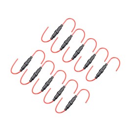 uxcell Inline Screw Type Fuse Holder 16 Gauge AWG 10Pcs for 6mm x 30mm Tube Fuse