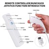Zamia 2 Packs Upgrade Controller with Silicone Case and Wristband,Remote