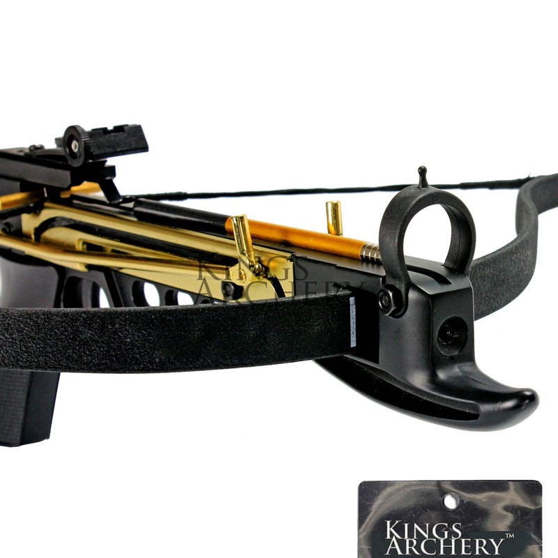 Pistol Crossbow Self-Cocking 80 LBS with Adjustable Sights and a