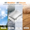 QILIPSU Outdoor WiFi Enclosure, 11.4"x7.5"x5.5" Waterproof Electrical Junction Box IP67