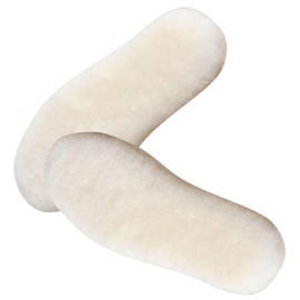 FRCOLOR Thermal Foot Arch Support Insoles Sheepskin Fleece for Men's Women's Winter Boot Soles