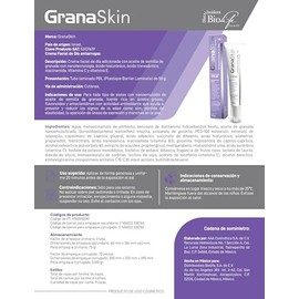 Crema facial de da antiarrugas con aceite de semilla de granada y nanotecnologa, cido hialurnico, niacinamida, vitaminas C y E  50 g                  