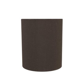 Aspen Creative 58500A, Drum Uno Lamp Shade, Dark Brown, 6.5" Top x 6.5" Bottom x 7.5" Slant Height, Slip UNO 36mm