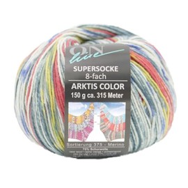 Online Garne Sock Wool 8-Ply Super Sock Merino Colour, Thick Stocking Wool with Colour Gradient for Knitting and Crocheting, Sock Yarn 8-Ply, Suitable for Tumble Drying (3102)