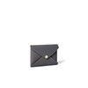 Bonaventura Envelope Card Case Shrink Leather, charcoal gray