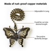Bronze Ceiling Fan Pull Chain Extender Decorative, 2Pcs Butterfly and